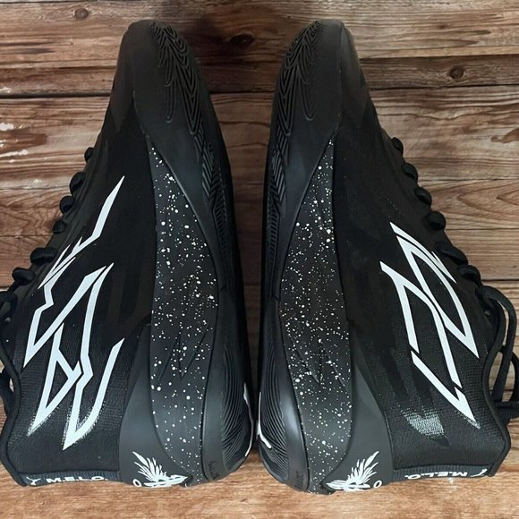 Puma Mb.02 Basketball Shoes Mens 11 Oreo Black White Lamelo Ball 379420-01 main image 6